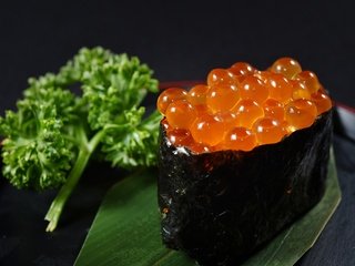 Обои икра, суши, морепродукты, seafoods, caviar, sushi, seafood разрешение 2880x1923 Загрузить