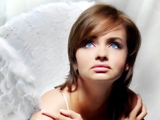 Обои девушка, портрет, модель, голубые глаза, girl, portrait, model, blue eyes разрешение 1920x1080 Загрузить