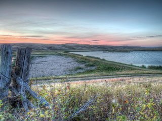 Обои озеро, природа, поля, hdr, lake, nature, field разрешение 1920x1200 Загрузить