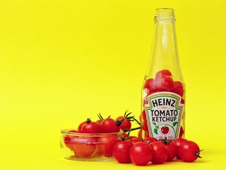 Обои кетчуп, бутылки, помидоры, чаша, heinz, ketchup, bottle, tomatoes, bowl разрешение 2048x1365 Загрузить