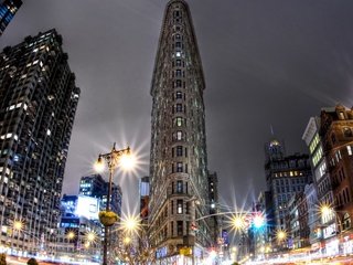 Обои огни, сша, нью-йорк, манхэттен, lights, usa, new york, manhattan разрешение 1920x1200 Загрузить