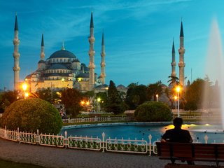 Обои храм, турция, мечеть, стамбул, temple, turkey, mosque, istanbul разрешение 2880x1800 Загрузить