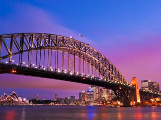 Обои мост, сидней, австралия, гавань, bridge, sydney, australia, harbour разрешение 1920x1200 Загрузить