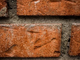 Обои стена, красный, кирпич, цемент, wall, red, brick, cement разрешение 2880x1620 Загрузить