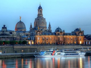 Обои ночь, огни, город, германия, дрезден, night, lights, the city, germany, dresden разрешение 1920x1200 Загрузить