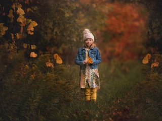 Обои осень, девочка, шапочка, lorna oxenham, autumn, girl, cap разрешение 2048x1365 Загрузить