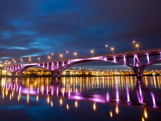 Обои ночь, китай, огни, подсветка, река, кнр, ноч, отражение, города, мост, тайбэй, тайвань, night, china, lights, backlight, river, reflection, city, bridge, taipei, taiwan разрешение 2048x1365 Загрузить