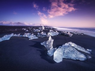 Обои облака, берег, море, лёд, холод, islandia, clouds, shore, sea, ice, cold разрешение 1920x1283 Загрузить