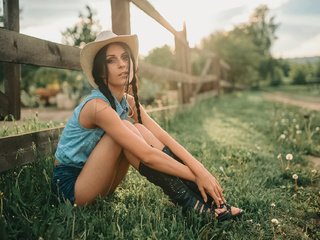 Обои девушка, брюнетка, волосы, шляпа, ковбой, косички, мария попова, girl, brunette, hair, hat, cowboy, braids, maria popova разрешение 1920x1282 Загрузить