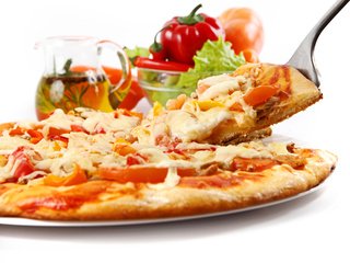 Обои сыр, помидор, перец, пицца, брынза, быстрое питание, cheese, tomato, pepper, pizza, fast food разрешение 5000x3600 Загрузить