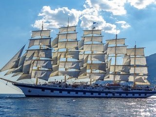 Обои корабли, корабль, мачты, паруса, парусники, ships, ship, mast, sails, sailboats разрешение 2048x1154 Загрузить