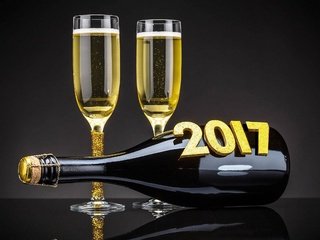 Обои новый год, бокалы, праздник, шампанское, new year, glasses, holiday, champagne разрешение 2560x1600 Загрузить