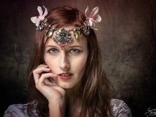 Обои девушка, портрет, модель, лицо, украшение, thomas kilian, girl, portrait, model, face, decoration разрешение 2048x1398 Загрузить