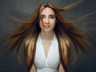 Обои девушка, портрет, взгляд, волосы, girl, portrait, look, hair разрешение 2500x1832 Загрузить