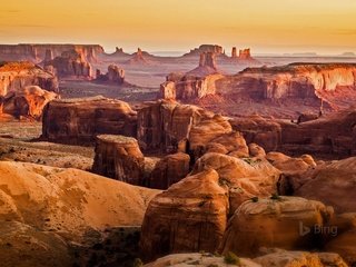 Обои горы, скалы, каньон, сша, аризона, юта, долина монументов, mountains, rocks, canyon, usa, az, utah, monument valley разрешение 1920x1200 Загрузить