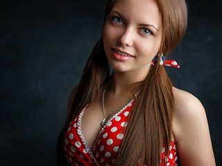 Обои глаза, девушка, улыбка, портрет, взгляд, волосы, лицо, eyes, girl, smile, portrait, look, hair, face разрешение 2048x1152 Загрузить