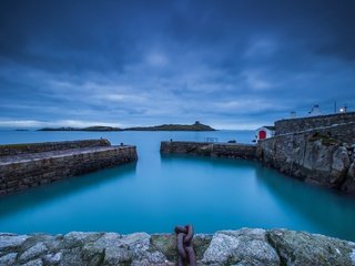 Обои море, пирс, побережье, гавань, ирландия, colimore harbour, порт колимор, sea, pierce, coast, harbour, ireland, port kalimar разрешение 4896x3264 Загрузить