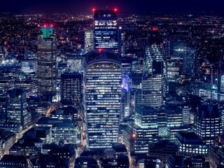 Обои ночь, огни, панорама, лондон, дома, англия, night, lights, panorama, london, home, england разрешение 2048x1367 Загрузить