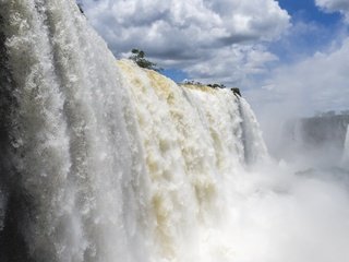 Обои природа, скала, водопад, поток, водопад игуасу, nature, rock, waterfall, stream, the iguaçu falls разрешение 3840x2160 Загрузить