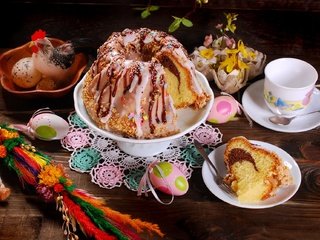 Обои пасха, яйца, праздник, кулич, кекс, композиция, писанки, easter, eggs, holiday, cake, cupcake, composition разрешение 1920x1285 Загрузить