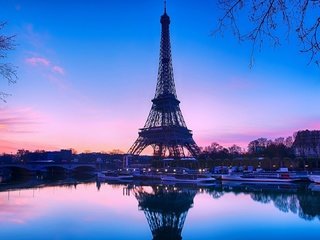 Обои париж, набережная, франция, эйфелева башня, paris, promenade, france, eiffel tower разрешение 1920x1080 Загрузить