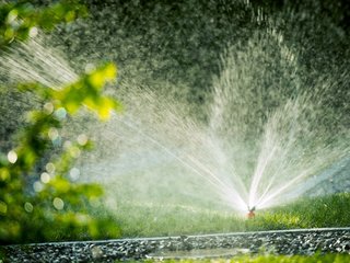 Обои вода, макро, брызги, сад, газон, полив, water, macro, squirt, garden, lawn, watering разрешение 3840x2400 Загрузить