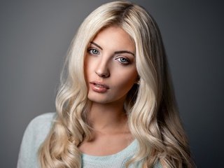 Обои девушка, блондинка, портрет, взгляд, модель, лицо, ann sophie, ann sophie marielle, girl, blonde, portrait, look, model, face разрешение 1920x1200 Загрузить