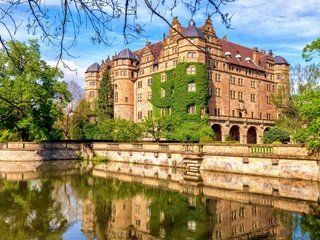 Обои мост, замок, германия, нойенштайн, замок нойенштайн, bridge, castle, germany, neuenstein, castle neuenstein разрешение 1920x1200 Загрузить