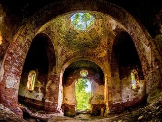 Обои храм, руины, россия, церковь, архитектура, старинная церковь, temple, ruins, russia, church, architecture, the old church разрешение 2560x1708 Загрузить