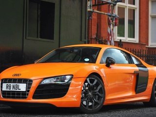 Обои ауди, автомобили, автомобиль audi r8, orange car, audi, cars, audi r8 разрешение 2560x1600 Загрузить