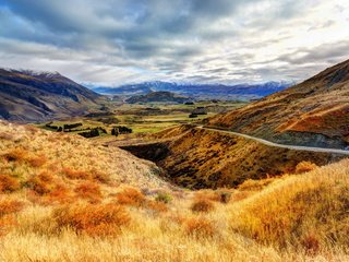 Обои небо, облака, горы, природа, пейзаж, новая зеландия, отаго, the sky, clouds, mountains, nature, landscape, new zealand, otago разрешение 3872x2583 Загрузить