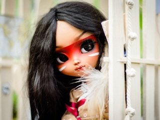 Обои взгляд, игрушка, кукла, волосы, лицо, индианка, look, toy, doll, hair, face, indian разрешение 2048x1356 Загрузить