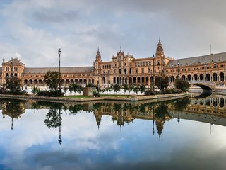 Обои архитектура, дворец, испания, площадь, севилья, architecture, palace, spain, area, seville разрешение 1920x1200 Загрузить