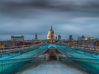 Обои мост, лондон, англия, мост тысячелетия, мост миллениум, bridge, london, england, millennium bridge, millenium bridge разрешение 2048x1365 Загрузить