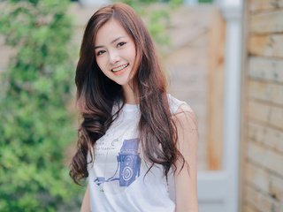 Обои девушка, улыбка, взгляд, модель, волосы, лицо, азиатка, girl, smile, look, model, hair, face, asian разрешение 2048x1366 Загрузить