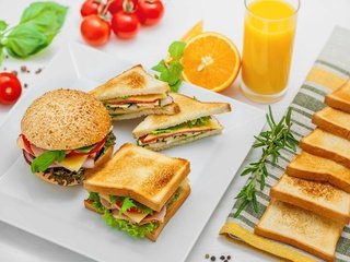 Обои мята, бутерброд, сыр, помидор, салат, сок, сэндвич, розмарин, mint, sandwich, cheese, tomato, salad, juice, rosemary разрешение 2500x1668 Загрузить