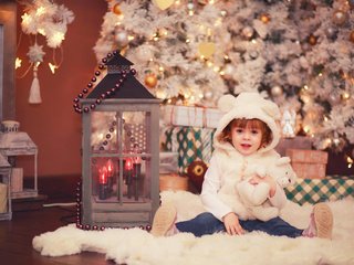 Обои новый год, елка, настроение, девочка, ребенок, праздник, new year, tree, mood, girl, child, holiday разрешение 1920x1200 Загрузить