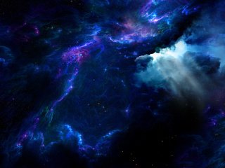 Обои небо, облака, звезды, туманность, стихия, the sky, clouds, stars, nebula, element разрешение 3036x1586 Загрузить