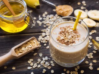 Обои мед, банан, 4, овсяные хлопья, смузи, honey, banana, cereal, smoothies разрешение 8000x5146 Загрузить