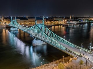 Обои ночь, фото, будапешт, мост свободы, night, photo, budapest, liberty bridge разрешение 2048x1365 Загрузить