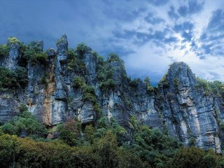 Обои трава, деревья, скалы, камни, новая зеландия, grass, trees, rocks, stones, new zealand разрешение 3840x2160 Загрузить