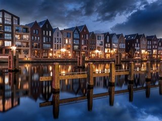 Обои нидерланды, северная голландия, водный канал, haarlem, netherlands, north holland, water channel разрешение 1920x1080 Загрузить