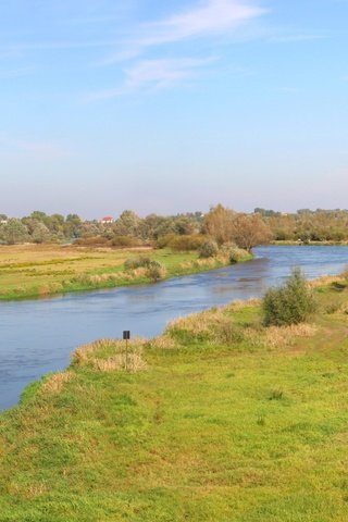 Обои дорога, деревья, река, road, trees, river разрешение 3200x1200 Загрузить