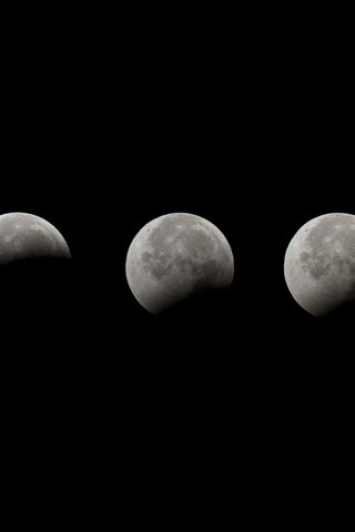Обои луна, фазы, затмение, lunar eclipse, the moon, phase, eclipse разрешение 2560x1600 Загрузить