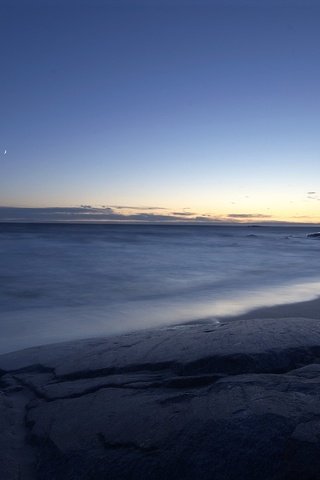 Обои вечер, берег, море, горизонт, the evening, shore, sea, horizon разрешение 1920x1200 Загрузить