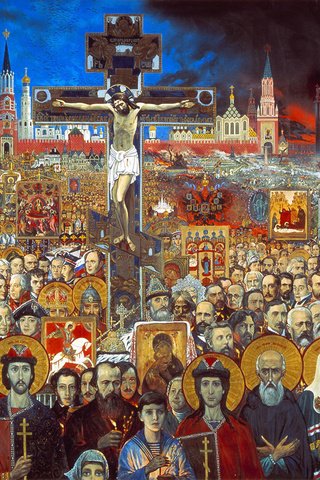 Обои илья глазунов, вечная россия, 1988г, ilya glazunov, eternal russia, 1988 разрешение 2100x1077 Загрузить