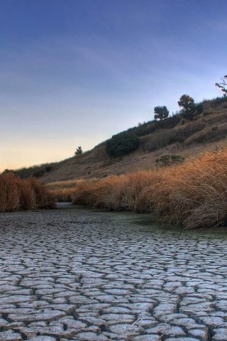 Обои реки, пересохшее, русло, river, dry, direction разрешение 2046x1114 Загрузить