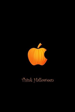 Обои хеллоуин, эппл, halloween, apple разрешение 1920x1080 Загрузить