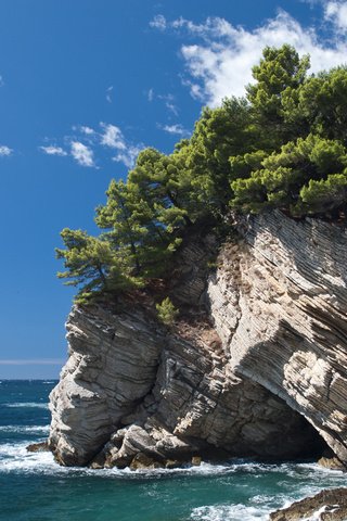 Обои скалы, хорватия, petrovac na moru, rocks, croatia разрешение 2560x1600 Загрузить