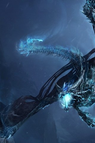 Обои синий, дракон, монстр, blue, dragon, monster разрешение 2560x1600 Загрузить